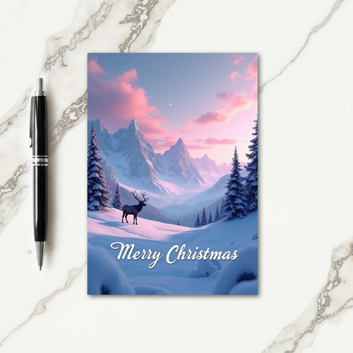 Mystical Stag Christmas Card