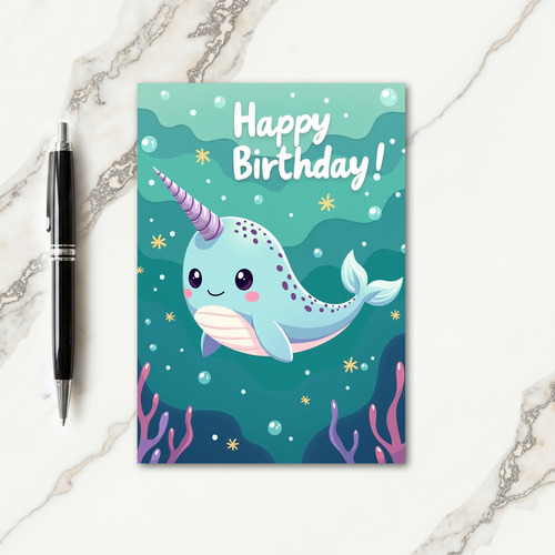 Mythic Ocean Birthday Card