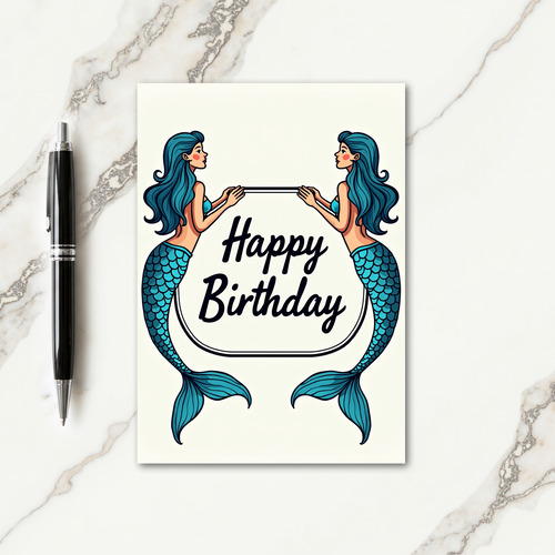 Mythical Birthday Banner Card