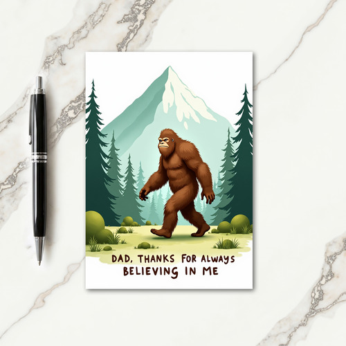 Mythical Fathers Day Scene Card