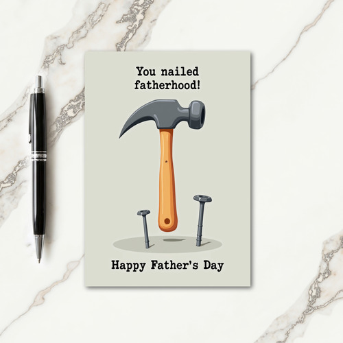 Nailed It Fathers Day Card