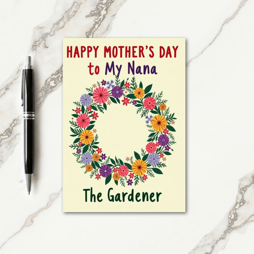 Nanas Gardener Mothers Day Card
