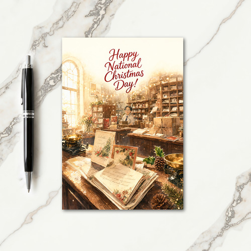 National Christmas Card Day Card