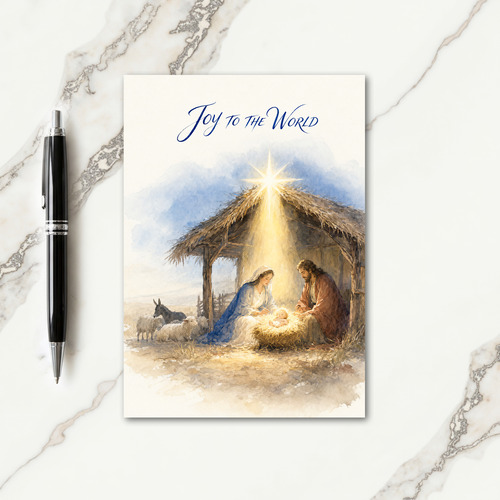 Nativity Scene Card