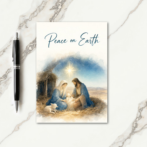 Nativity Set Card