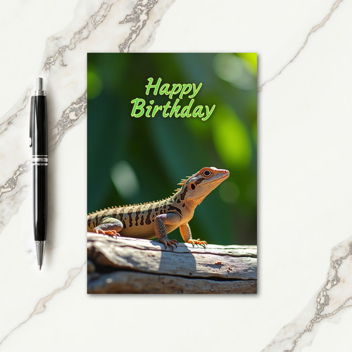 Nature Birthday Reptile Card