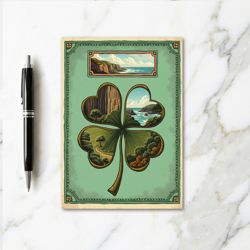 Nature Clover Scenic View Card