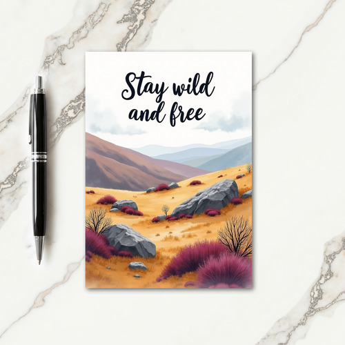 Nature Freedom Birthday Card