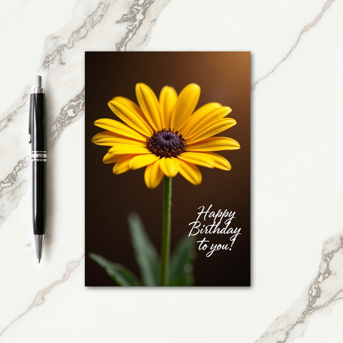 Natures Art Birthday Card