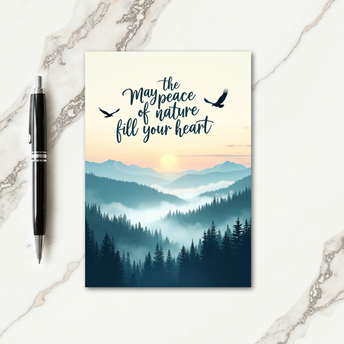 Natures Peace Birthday Card