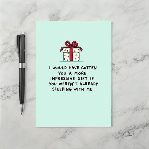 Naughty Gift Christmas Card Relationship Funny Sex Humor