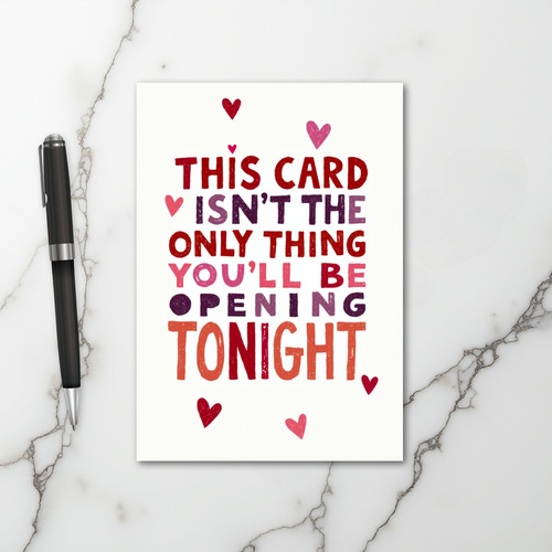 Naughty Opening Tonight Card