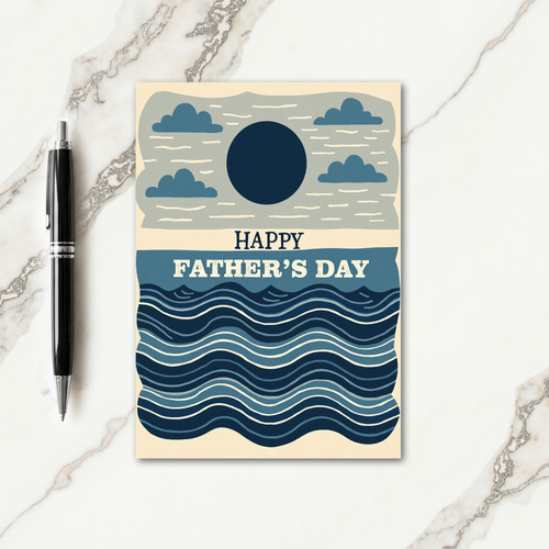 Nautical Fathers Day Art Card