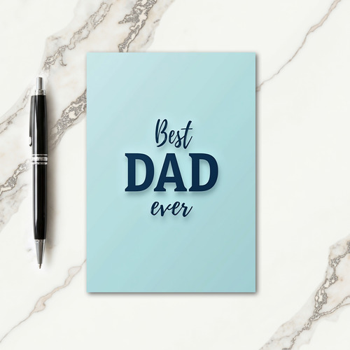 Navy Best Dad Ever Card