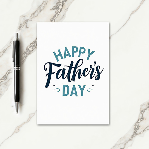 Navy Fathers Bespoke Card