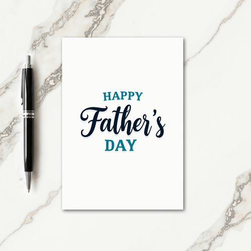 Navy Fathers Day Letter Card