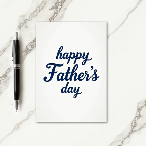 Navy Fathers Day Message Card
