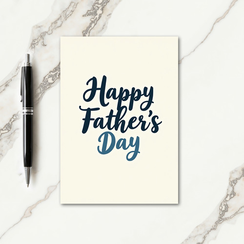 Navy Fathers Day Shadow Card