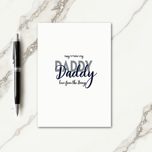 Navy First Fathers Day Card