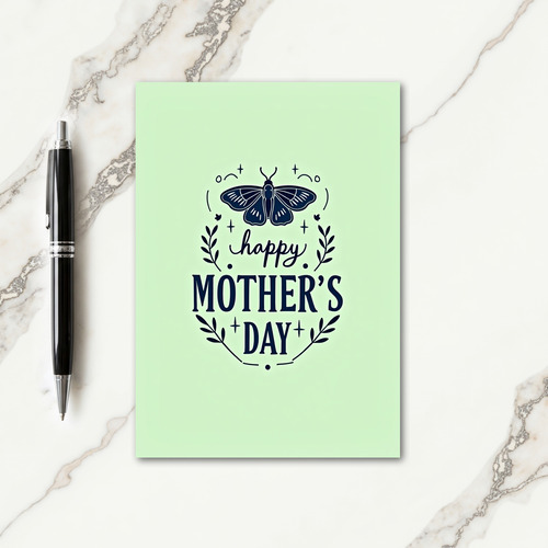 Navy Insect Mothers Day Card