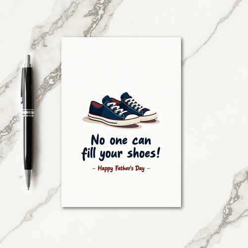 Navy Shoes Sweet Fathers Day Card