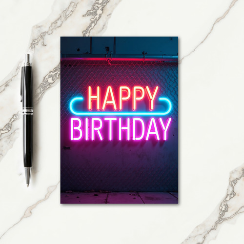 Neon Sweet Birthday Card
