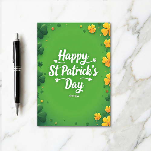 Nephew Shamrock Gold Foil Card