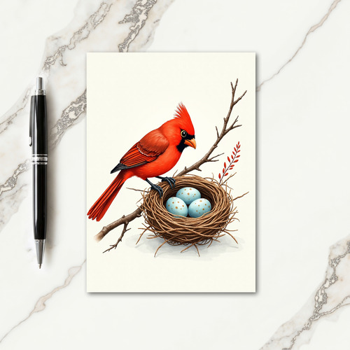 Nest Illustration Mothers Day Card