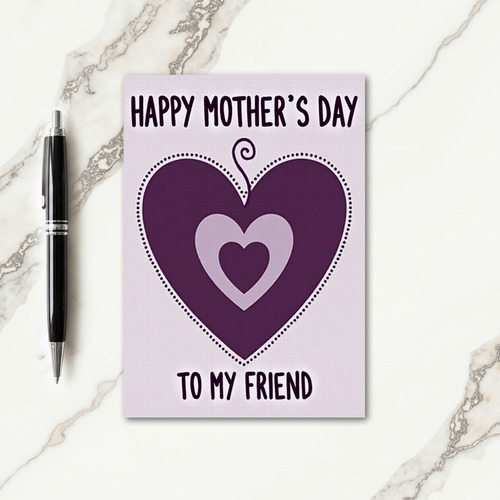 Nested Hearts Friend Card