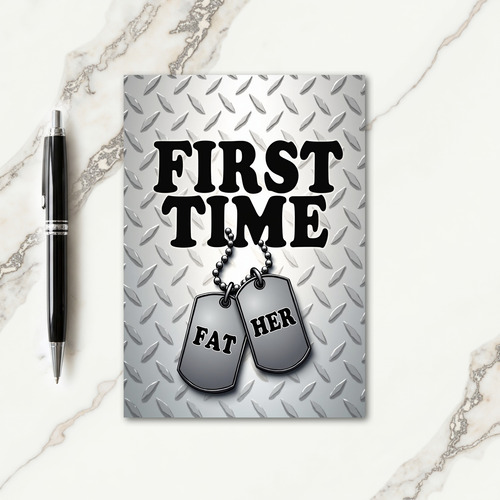 New Dad Metallic Father Card