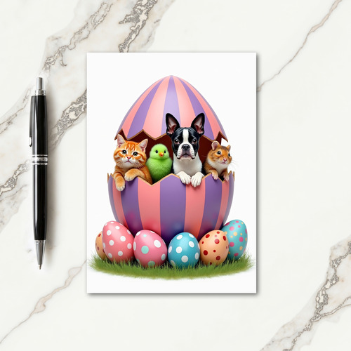 New Life Big Egg Scene Card