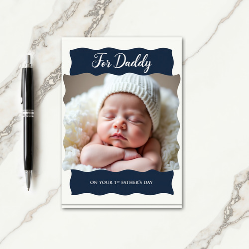 Newborn Fathers Day Sleep Card