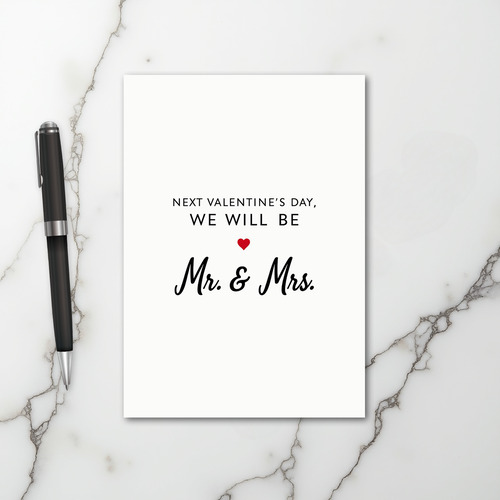 Next Valentines Mr And Mrs Card