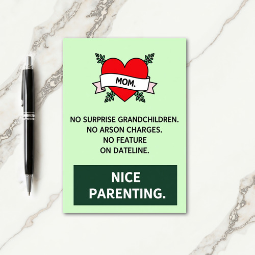 Nice Parenting Illustration Card