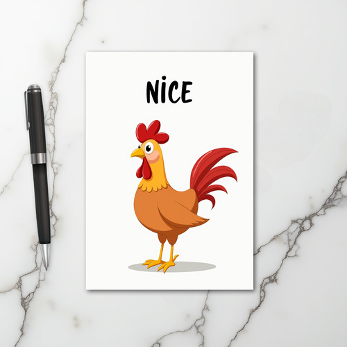 Nice Rooster Card