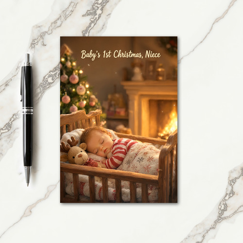 Niece First Christmas Card