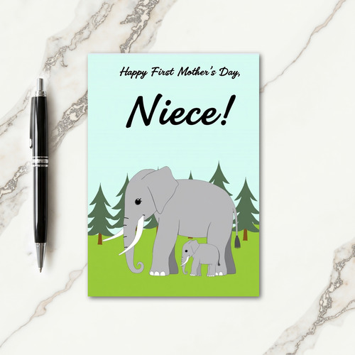 Niece First Mothers Day Scene Card