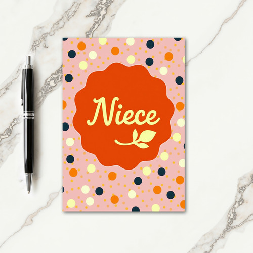 Niece Floral Art Card