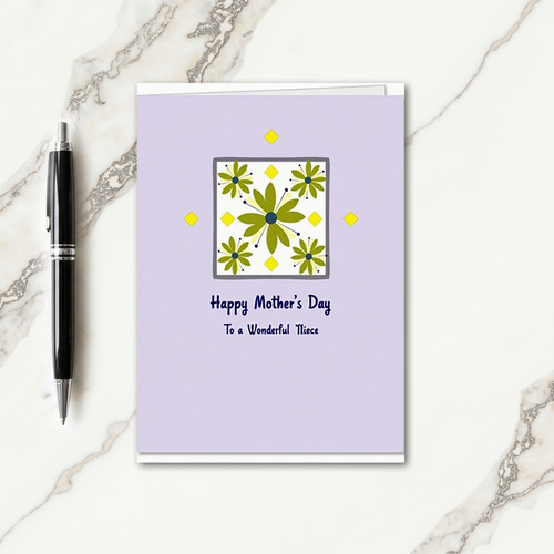 Niece Mothers Day Blossom Card