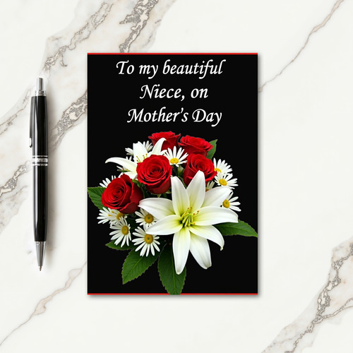 Niece Rose Mothers Day Card