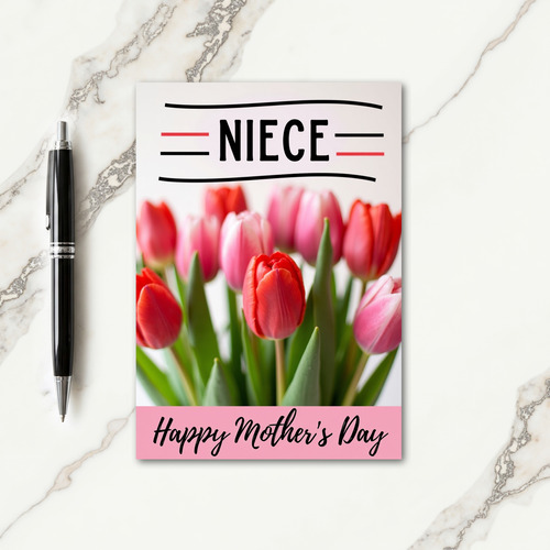 Nieces Floral Mothers Day Card
