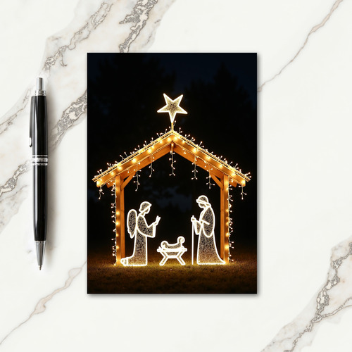 Night Glow Christmas Card thumbnail