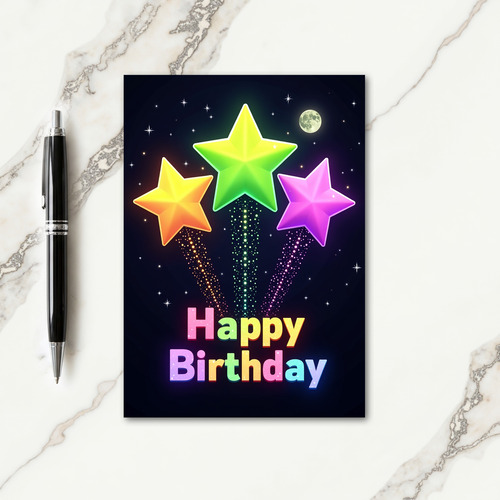 Night Sky Birthday Card