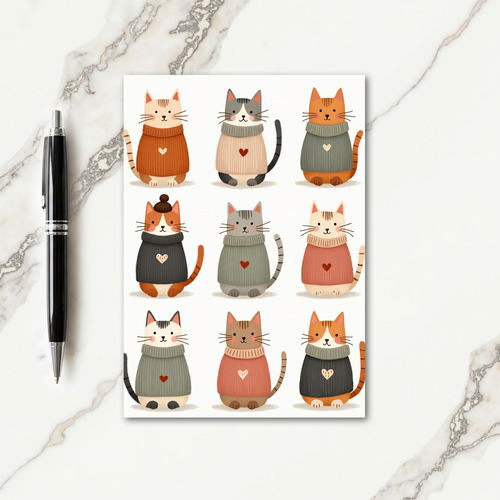 Nine Cats Of Love Mothers Day Card