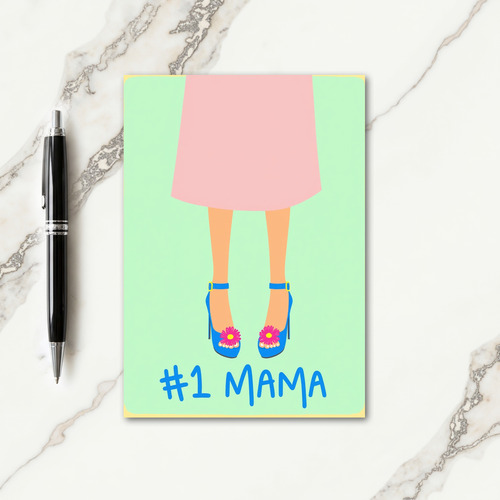 No 1 Mama Illustration Card