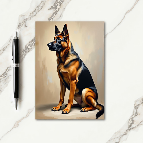 Noble Dog Sweet Fathers Day Card