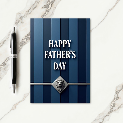 Noble Fathers Day Emblem Card