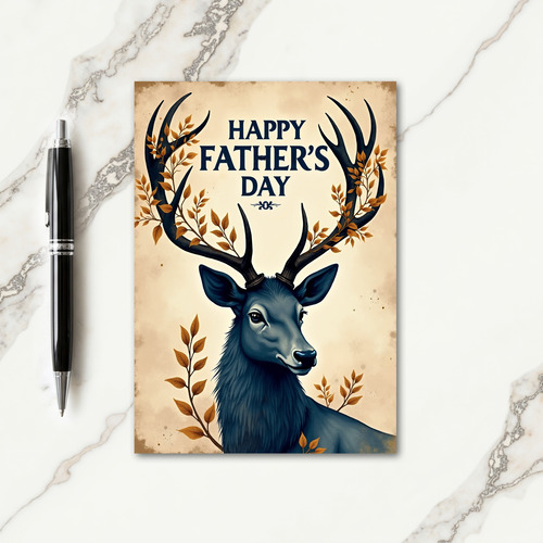 Noble Fathers Day Stag Card