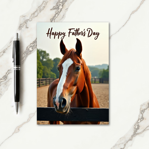 Noble Horse Fathers Day Card