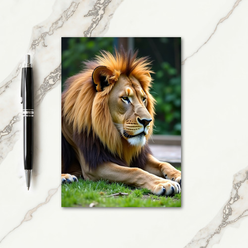 Noble Lion Fathers Day Image Card